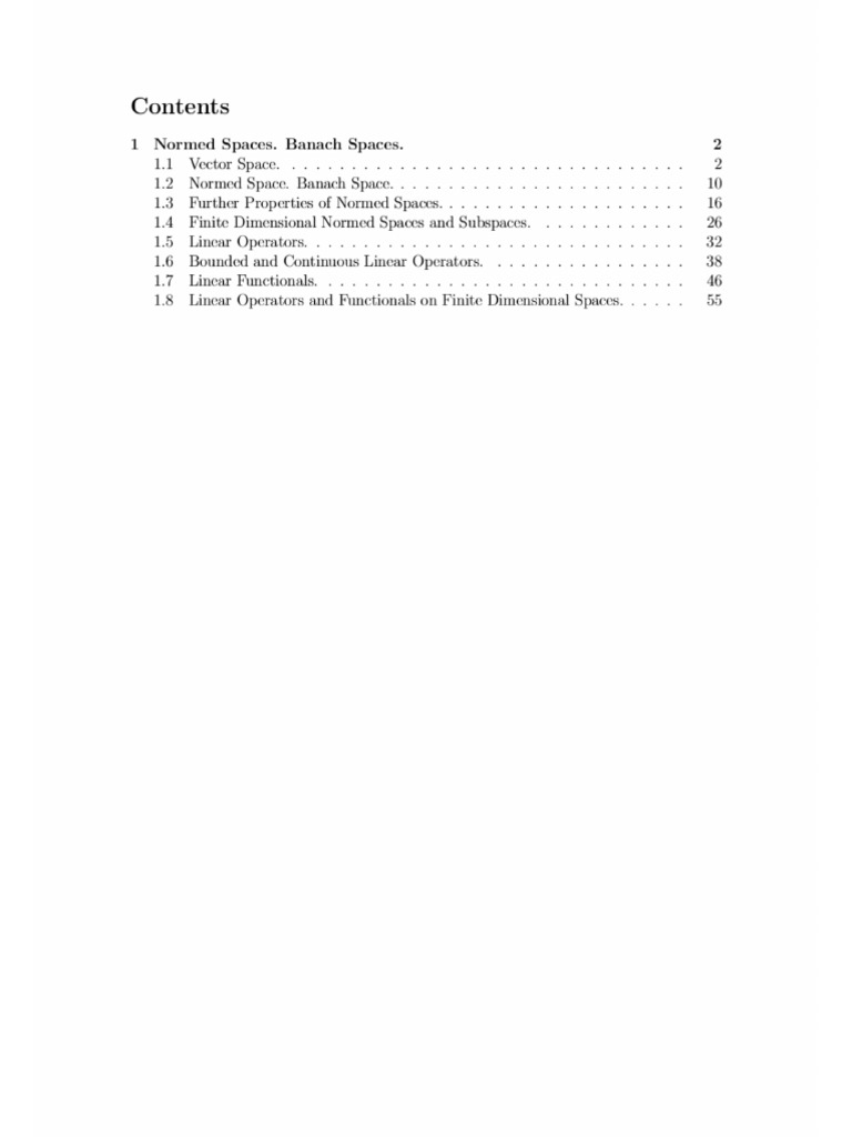 Chapter 2 Normed Spaces | PDF