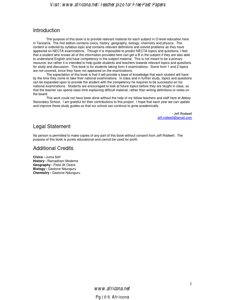 Secondary School Study Guides Final Biology Pdf Digestion