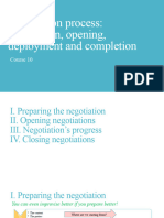 Curs 10 Negotiation Process - Preparation, Opening, Deployment and Completion