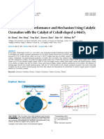 Phenol Removal Performance and Mechanism Using Catalytic