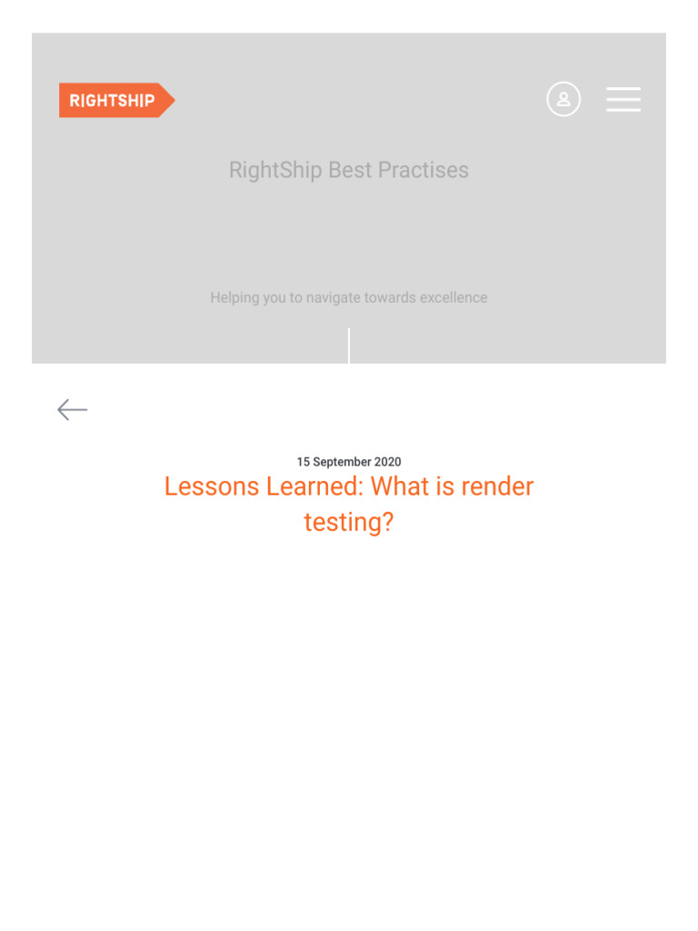 What is render testing_ PDF