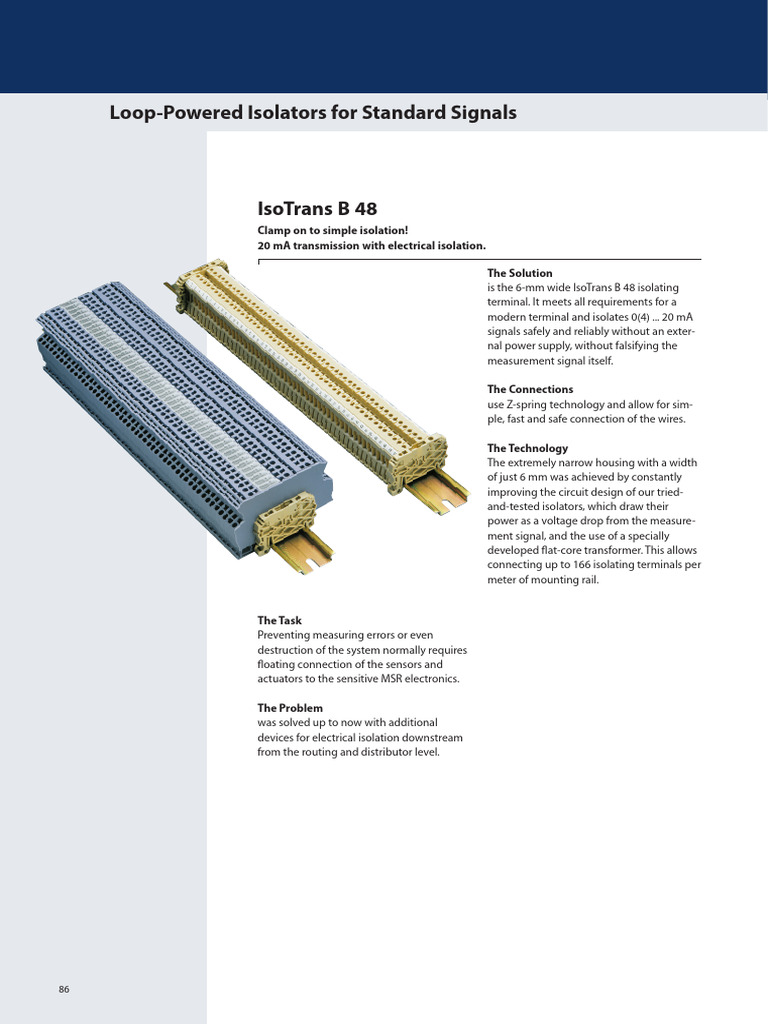 IsoTrans B 48: Compact Signal Isolation | PDF
