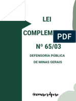 Lei Complementar Dpe MG