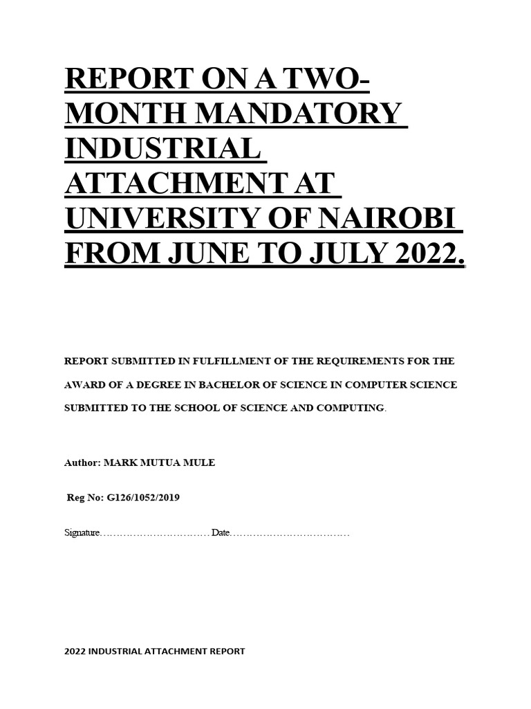 Computer Science Industrial Attachment R PDF