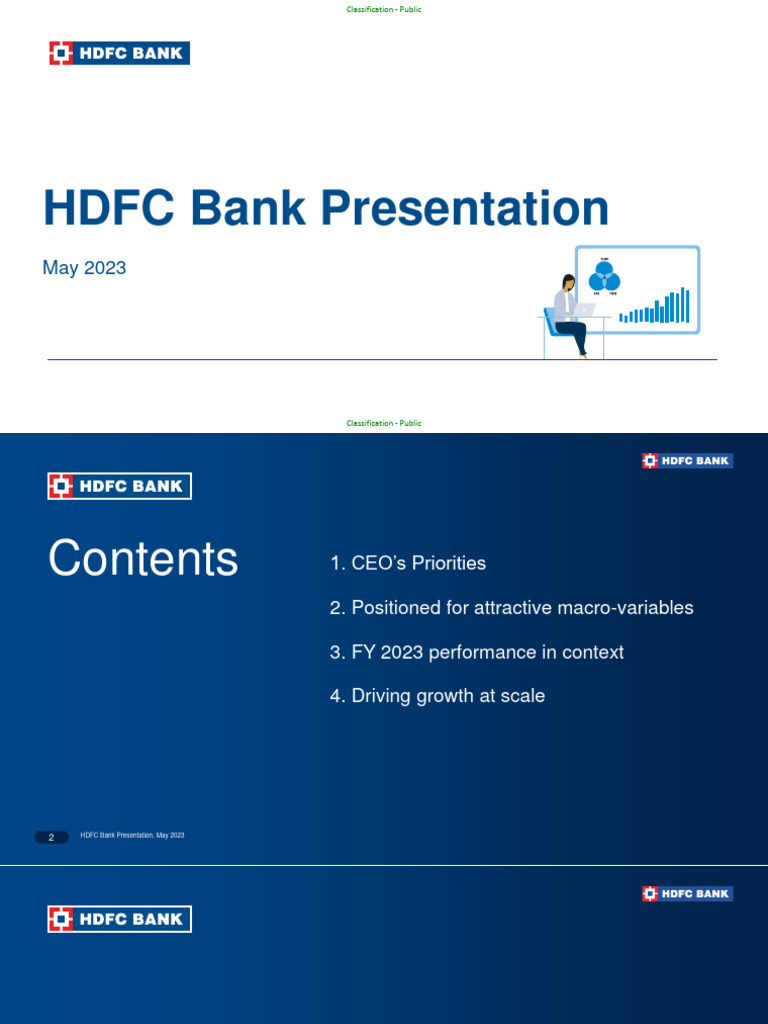 HDFC Bank Growth Strategy Overview 2023 | PDF