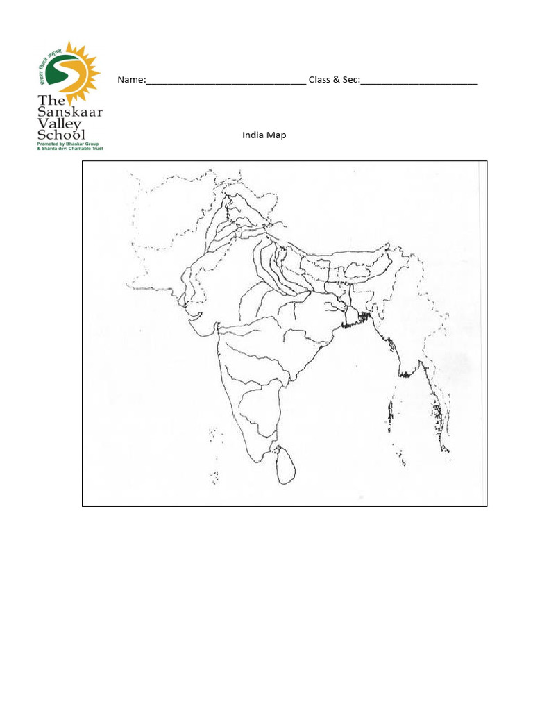 India sample map pdf