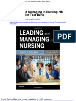 Full Download Leading and Managing in Nursing 7th Edition Yoder Test Bank