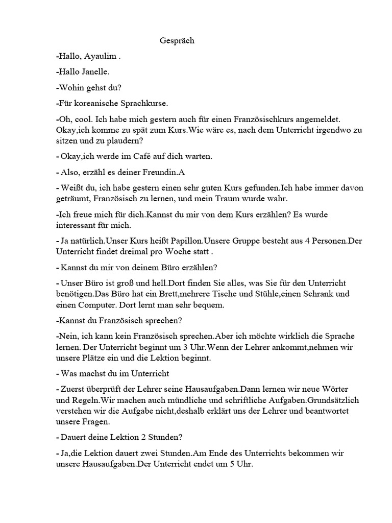 Gespräch PDF