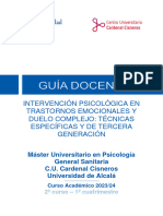 Opt - 3-Intervención Psicológica en Trastornos Emocionales y Duelo Complejo Técnicas Específicas y de Tercera Generación