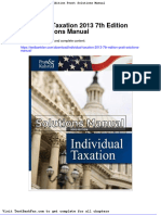 Full Download Individual Taxation 2013 7th Edition Pratt Solutions Manual