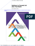 Full Download Industrial Relations in Canada 3rd Edition Hebdon Test Bank