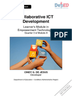 Etech11 12 q3 Mod8 Collaborative-ICT-Development De-Jesus-Cindy