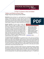 GNN Oct 2011 - Labor Migration and Time Use Patterns of The Left-Behind Children and Elderly in Rural China