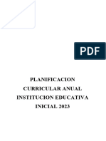 PLANIFICACIÓN CURRICULAR ANUAL 2023 INICIAL - EducarPerú