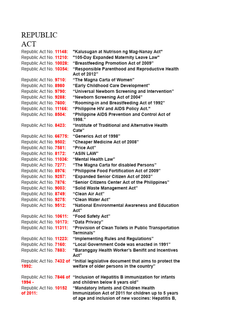 Laws related to Nursing PDF