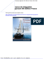 Full Download Personal Finance An Integrated Planning Approach 8th Edition Frasca Test Bank