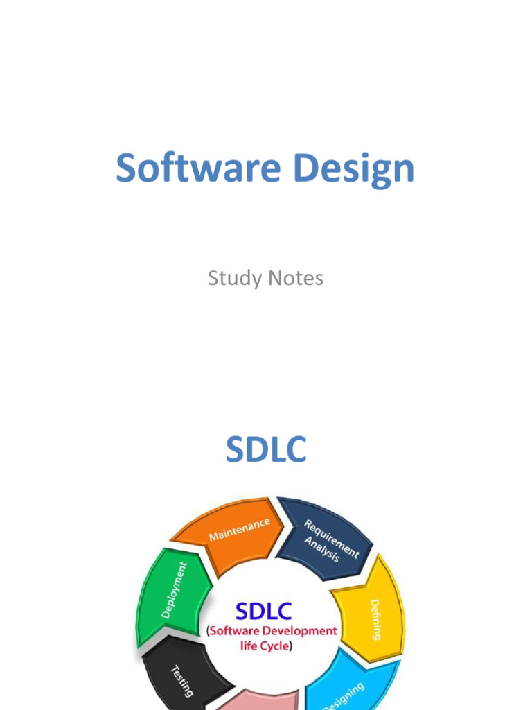 Software Design Notes PDF