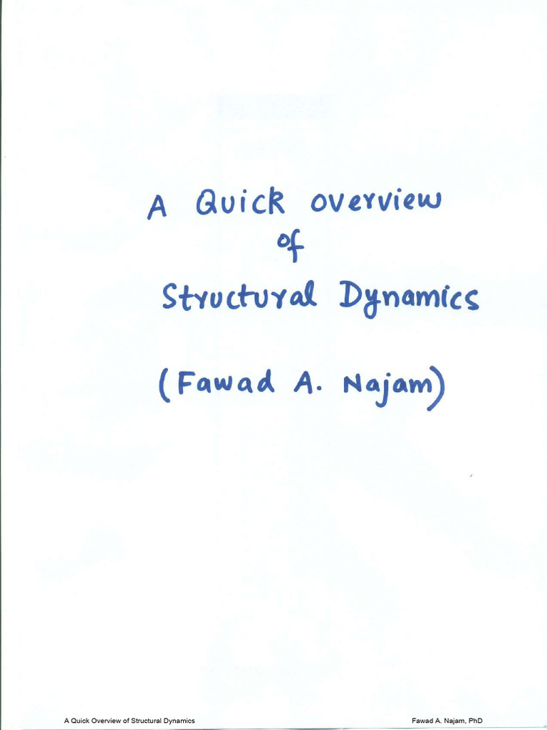 Overview of Structural Dynamics | PDF | Science & Mathematics
