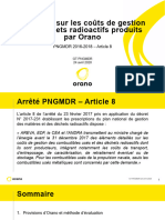 Coûts de Gestion Des Déchets Radioactifs (ORANO)