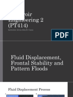 Module 3 - Fluid Displacement, Frontal Stability and Pattern Floods
