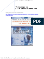 Full Download Information Technology For Management 11th Edition Turban Test Bank
