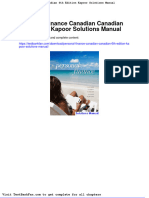 Full Download Personal Finance Canadian Canadian 6th Edition Kapoor Solutions Manual