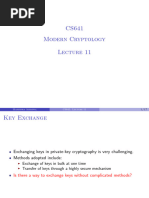 Lecture 11 - Public Key Cryptography