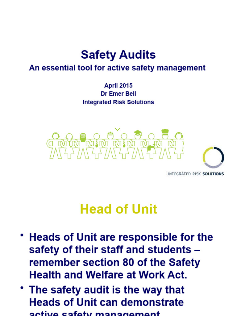 Annual Safety Audit Guidelines | PDF | Occupational Safety And Health ...