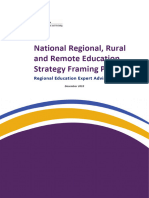 National Regional Rural and Remote Education Strategy Framing Paper