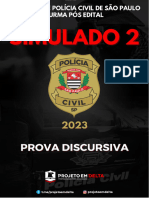 Simulado 2 - Delegado PC-SP - Simulado DISCURSIVO - GABARITO - 2023 - Projeto em Delta