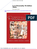 Full Download Perspectives On Personality 7th Edition Carver Test Bank