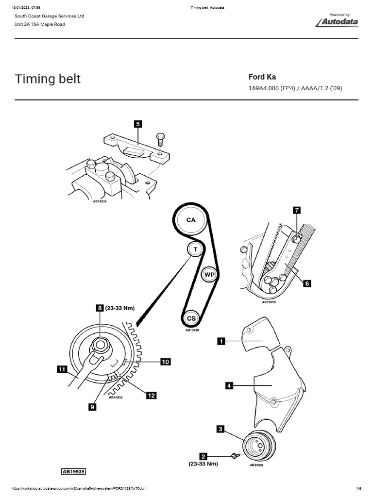 Timing Belt Autodata PDF Belt (Mechanical) Engines