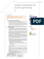 Basic Design Guidelines For Mechanical Engineering Systems - February 2011