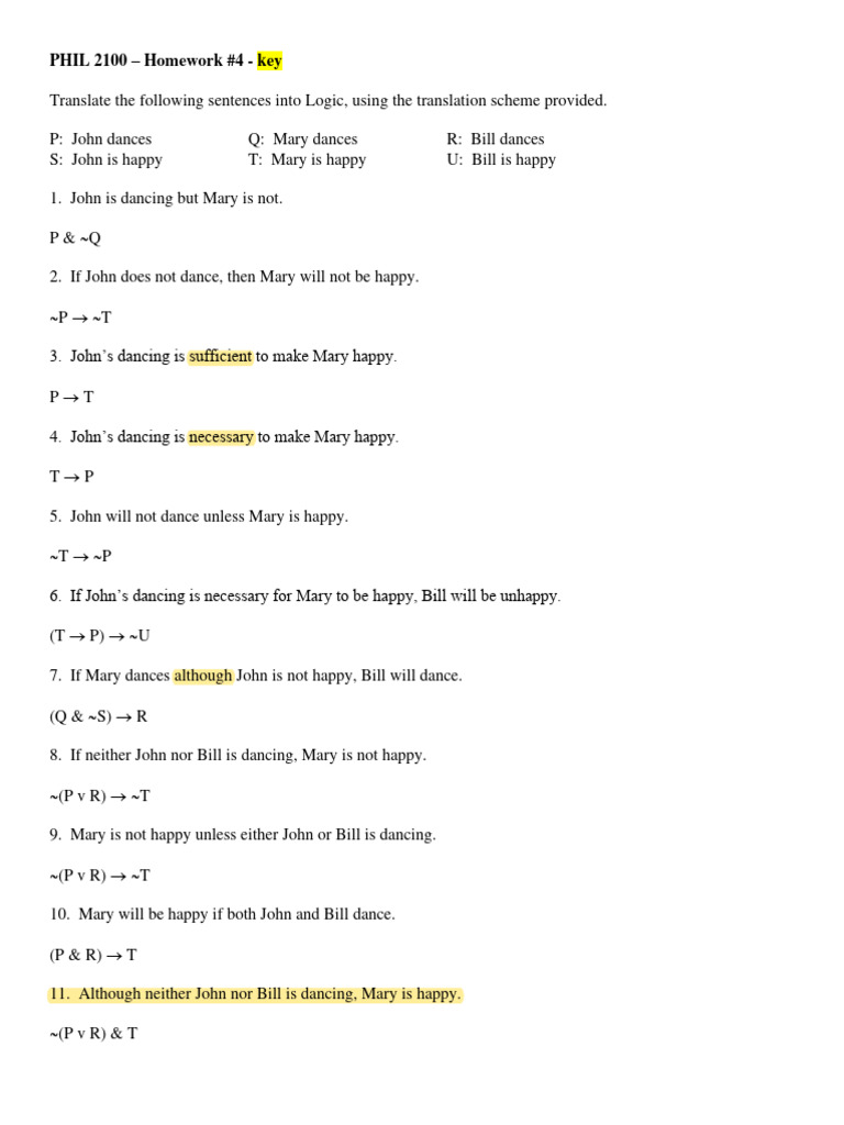Homework 04 Key | PDF