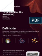 Técnica de Ultra Alto Vacío (UHV)