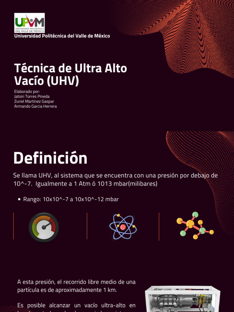 Técnica de Ultra Alto Vacío (UHV) | PDF | Vacío | Gases