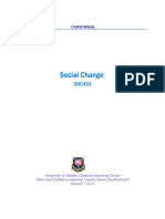 Soc 453 Social Change Manual