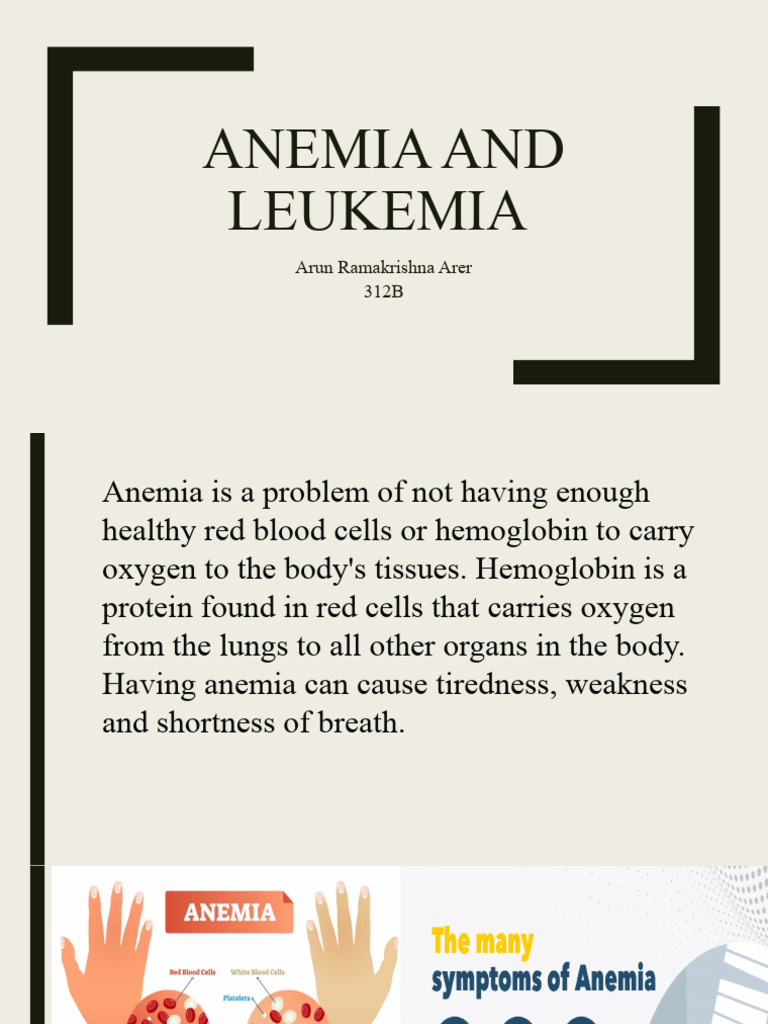 Anemia and leukemia PDF