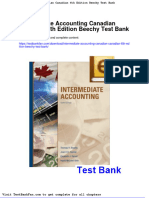 Full Download Intermediate Accounting Canadian Canadian 6th Edition Beechy Test Bank