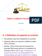 Topic 4 - Law of Contract