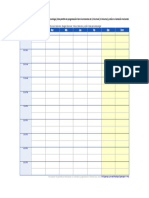 Horario Horizontal Semanal Lunes