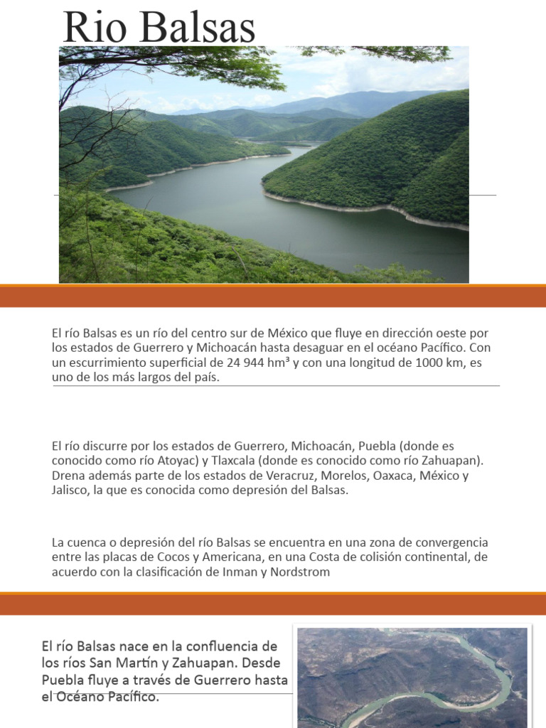Características del río Balsas en México | PDF | Ingeniería Ambiental ...