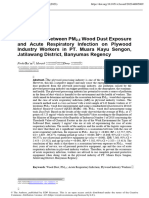 Association Between PM25 Wood Dust Exposure and Ac