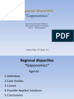 Regional Disparities "Gaponomics"