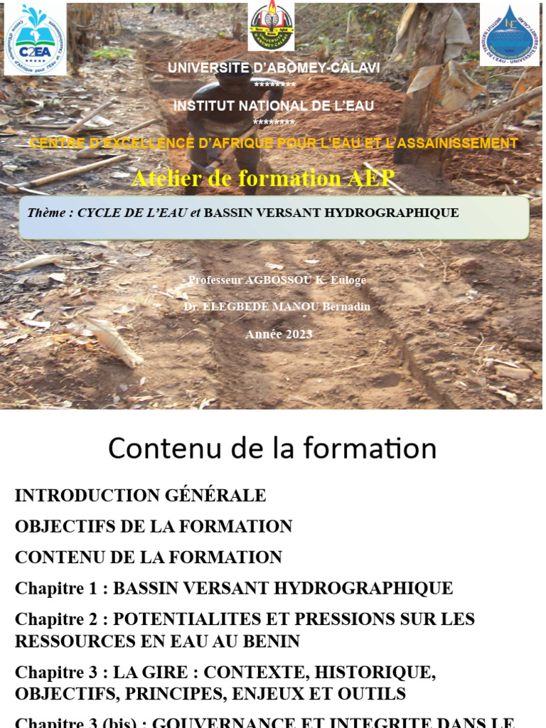 Bassin Versant Formation AEP C2EA | PDF