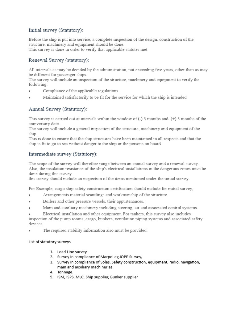 Statutory survey PDF