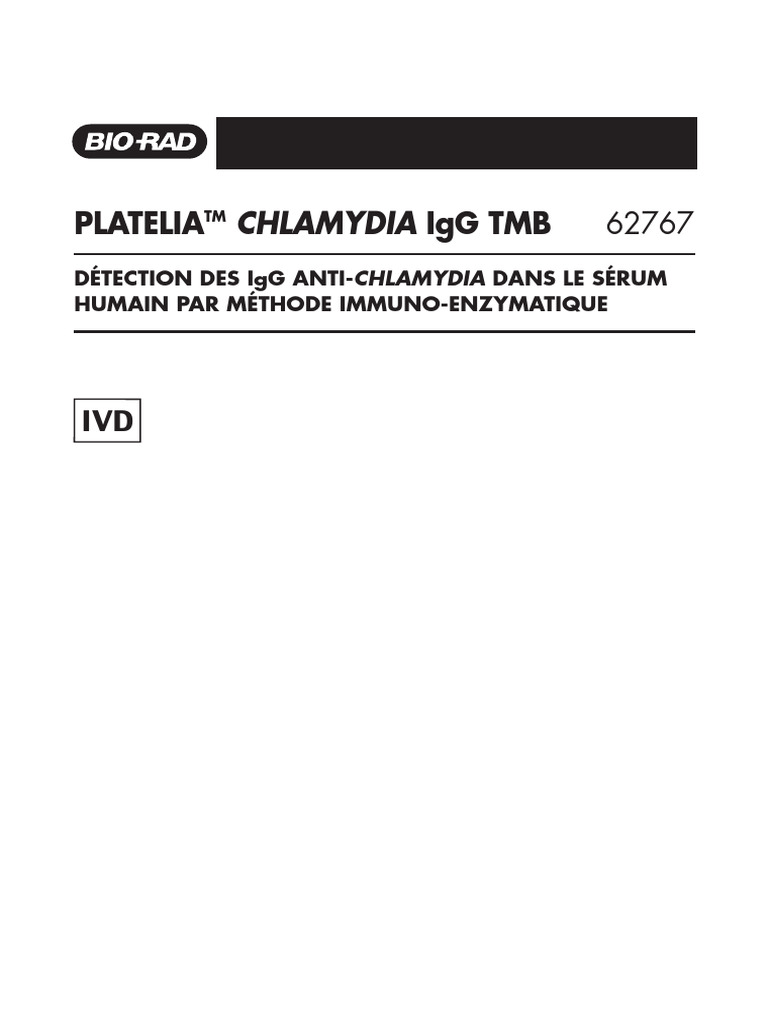 CHLAMYDIA Igg | PDF | Spécialités médicales | Chimie