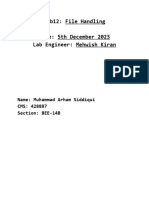 Lab12 - File Handling