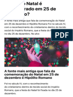 Por que o Natal é comemorado em 25 de dezembro? - Arquidiocese de Cascavel