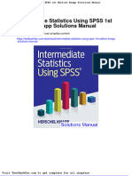 Full Download Intermediate Statistics Using Spss 1st Edition Knapp Solutions Manual